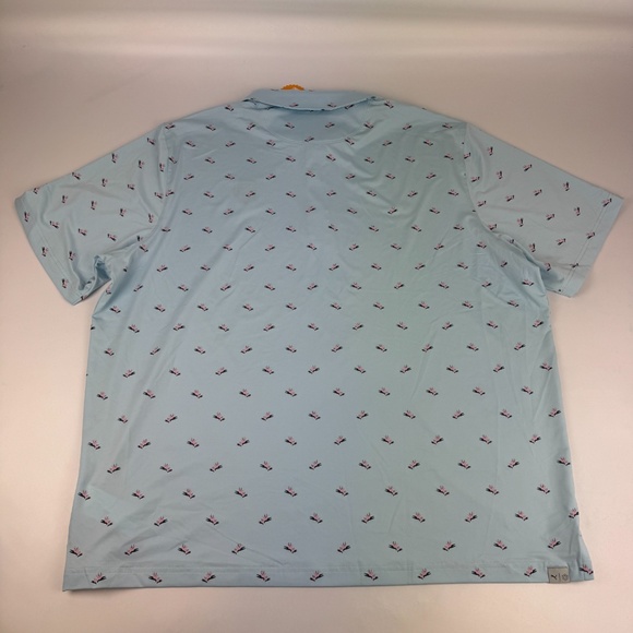 NWT Puma Mens Size 2XL All Over Print Performance Golf Polo Birds of Paradise - Picture 10 of 10